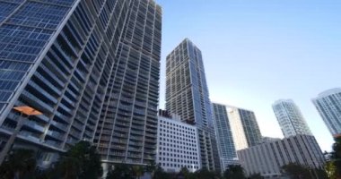 Yüksek apartman daireleri Miami Brickell FL sabit hareket klibi