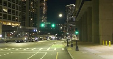 Boston MA USA 'da gece şeritleri