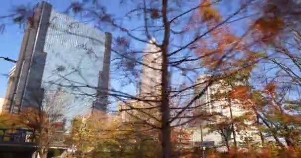 Filmagem Movimento Downtown Charlotte North Carolina Eua Arranha Céus Highrise — Vídeo de Stock