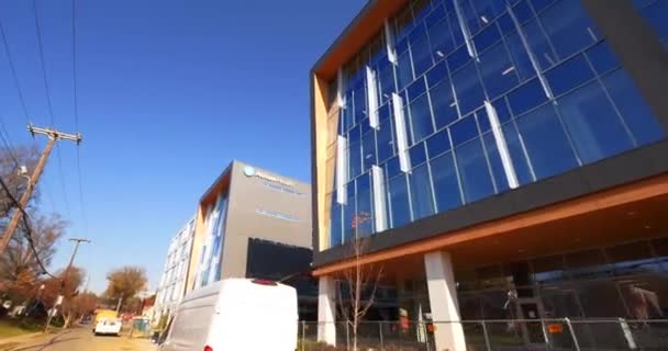 Atrium Health Medical Plaza Construction Site Charlotte Usa — Video Stock