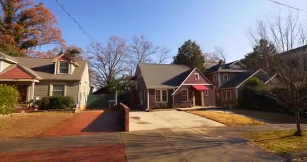 夏洛特Nc美国住宅地产的运动镜头 — 图库视频影像