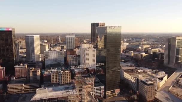 Vídeo Aéreo Wework Tower Downtown Atlanta — Vídeo de Stock