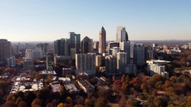 Atlanta Georgia 'da ABD Piedmont Park' tan görüldü.