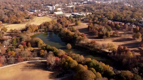 皮德蒙特公园亚特兰大植物园航拍 — 图库视频影像