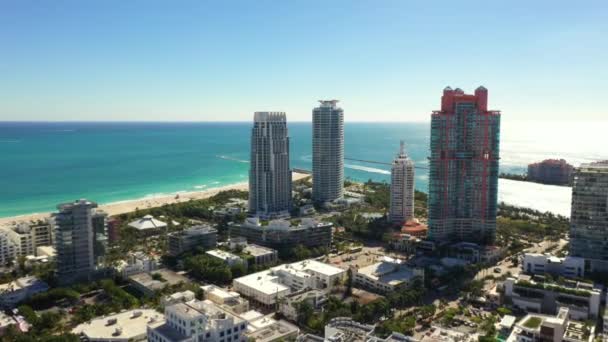 Condominios Residenciales Miami Beach — Vídeo de stock