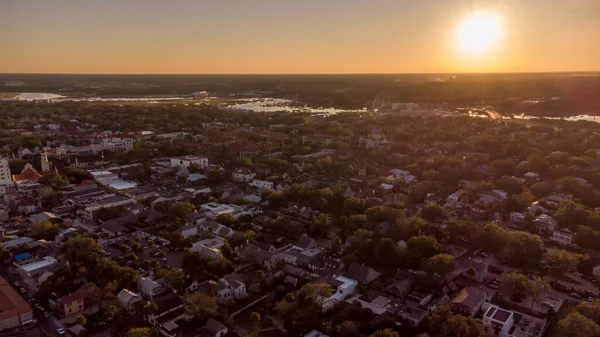 Zdjęcie Lotnicze Sunset Augustine Florida Usa — Zdjęcie stockowe