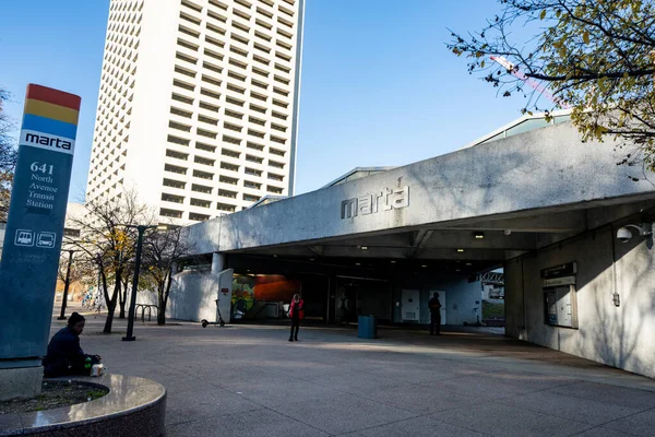 Marta Transitstation Atlanta Usa — Stockfoto