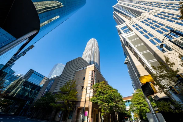 Bank America Mrakodrap Věž Downtown Charlotte Usa — Stock fotografie