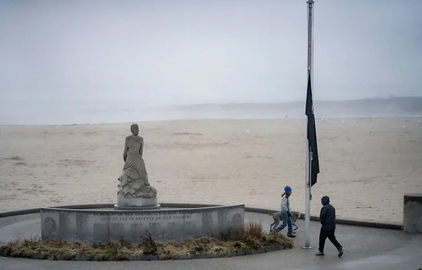 Photo Heroica Estatua Guerra New Hampshire Hampton Beach — Foto de Stock