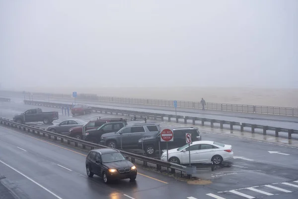 Χειμερινή Σκηνή Στο Hampton Beach Usa — Φωτογραφία Αρχείου