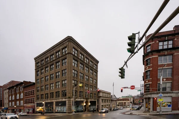 Историческое Здание Downtown Bangor Maine Usa — стоковое фото