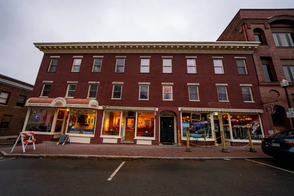 Shops Downtown Bangor Maine Usa — Stock Photo, Image