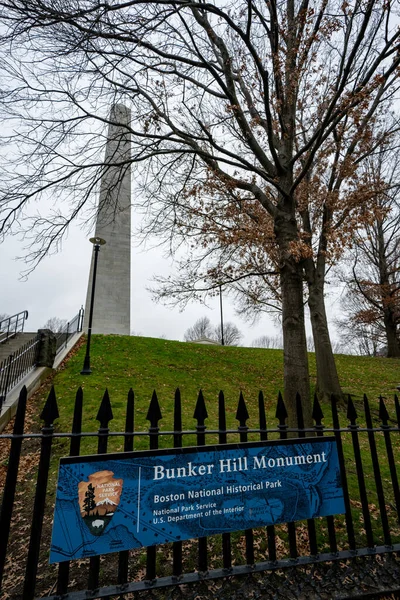 Bunker Hill Monument Boston Eua — Fotografia de Stock