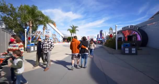 Merritt Island Usa December 2020 Tourist Pov Motion Video Walking — Stock Video