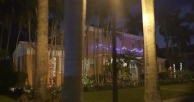 Tatil sezonu 2020 Gece Sinema Video Işıkları