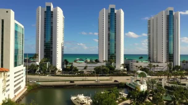 Oceanien Condominiums Sunny Isles Beach — Stockvideo