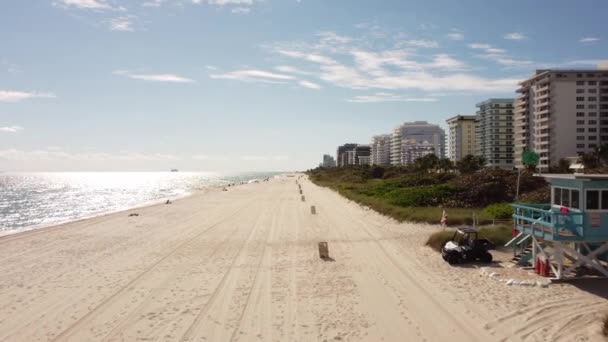 Scen Miami Beach Januari Vinter 2021 — Stockvideo