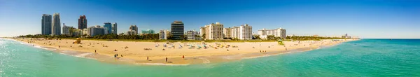 Beautiful Aerial Panorama Miami Beach January 2021 — Stock Photo, Image