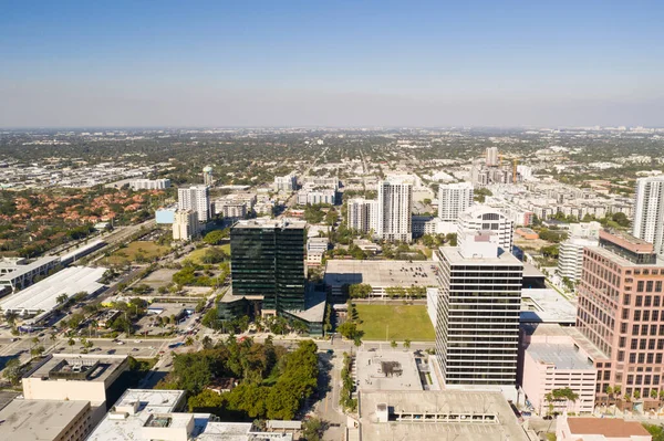 Nordseite Des Stadtzentrums Von Fort Lauderdale Mit Einer Drohne Erschossen — Stockfoto