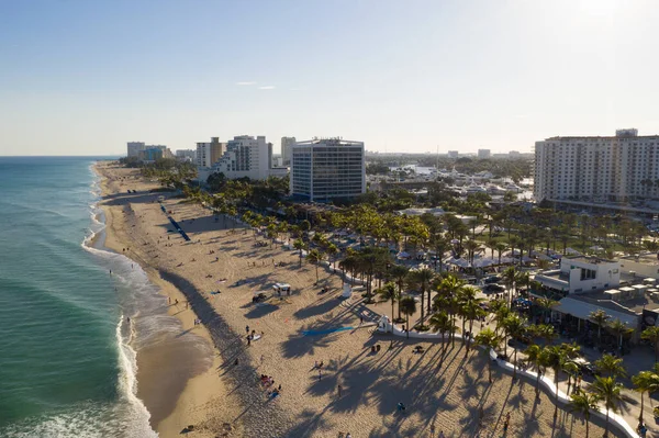 Schöner Sonnenuntergang Fort Lauderdale Beach — Stockfoto