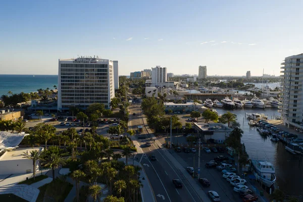 Luftaufnahme Seabreeze Boulevard Fort Lauderdale — Stockfoto
