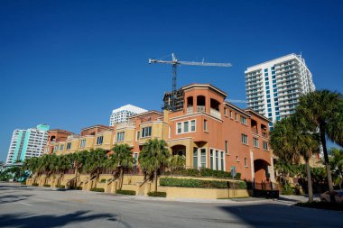 Fort Lauderdale, FL, ABD - 9 Ocak 2021: Fort Lauderdale Beach FL ABD