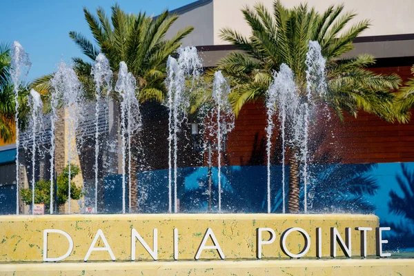 Dania Beach Usa Januari 2021 Fountain Dania Pointe Shops Dan — Stok Foto