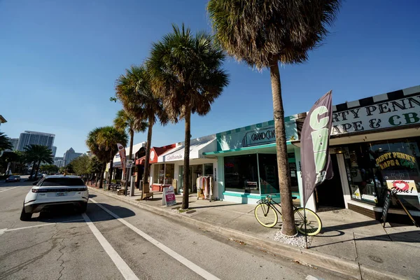 Fort Lauderdale Usa Gennaio 2021 Negozi Mamma Papà Las Olas — Foto Stock