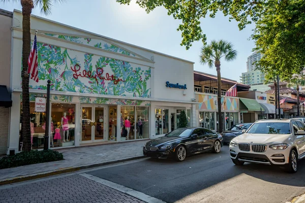 Fort Lauderdale Usa Januar 2021 Einkaufsviertel Fort Lauderdale Las Olas — Stockfoto