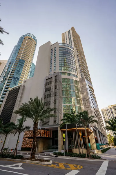 Fort Lauderdale Usa Januari 2021 Hundra Las Olas Tower Condominium — Stockfoto