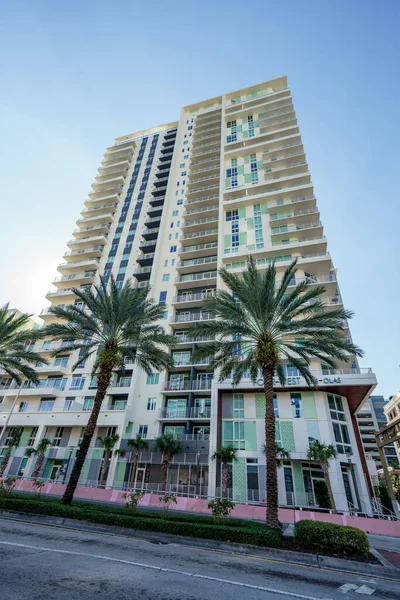 Fort Lauderdale Usa January 2021 Four West Las Olas Condominium — Stock Photo, Image