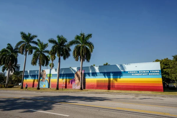 Fort Lauderdale Florida Usa Januar 2021 Virginia Shuman Young Elementary — Stockfoto