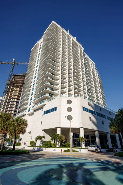 Fort Lauderdale Eua Janeiro 2021 Hilton Hotel Fort Lauderdale Beach — Fotografia de Stock