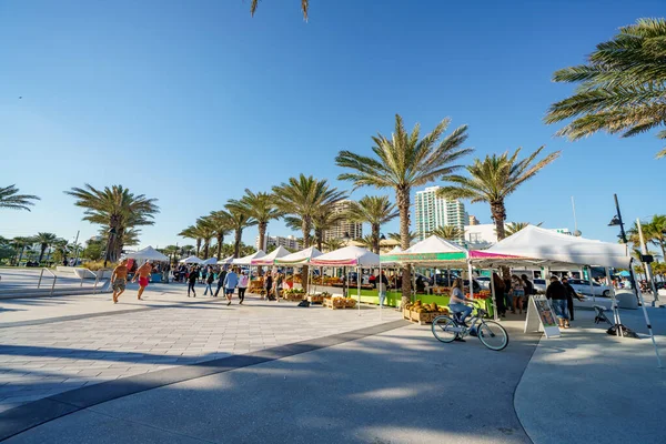 Fort Lauderdale Usa Stycznia 2021 Rynek Rolników Fort Lauderdale Beach — Zdjęcie stockowe