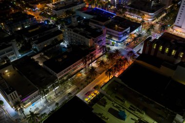 Miami Plajı Lincoln Yolu Hava Fotoğrafı