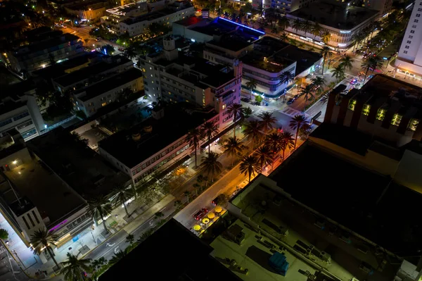 Miami Beach Lincoln Road Aerial Photo — Stock Photo, Image