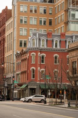 Washington DC, ABD - 17 Ocak 2021: F Street Washington DC ABD