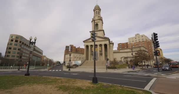 Христианская Церковь Национального Города Вашингтон Округ Колумбия Сша — стоковое видео