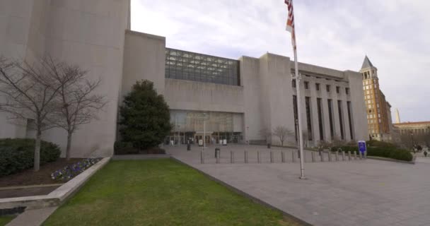 Filmklipp Från Carl Moultrie Courthouse Washington Usa — Stockvideo