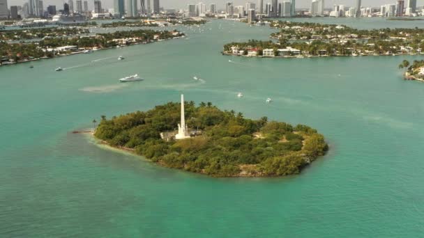 Památník Henryho Flaglera Miami Florida — Stock video
