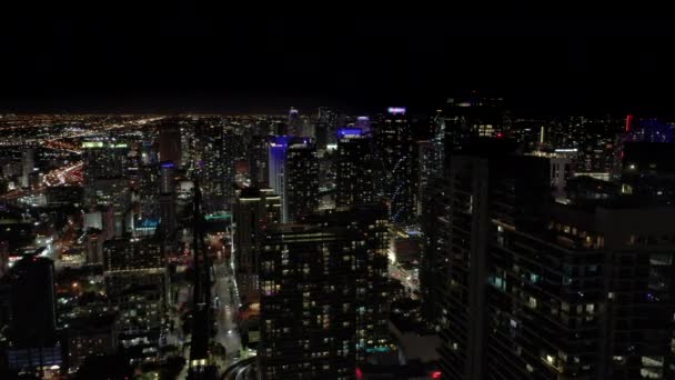 공중에서의 밤밝혀짐 Miami Brickell — 비디오