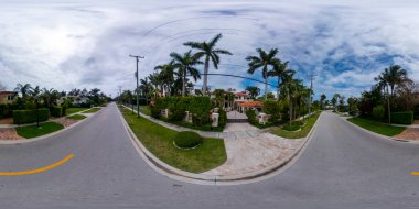 360 küresel fotoğraf Miami Sahili lüks evleri