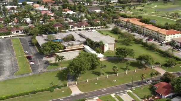 Vídeo Órbita Aérea Drones Temple Beth Hollywood — Vídeo de stock