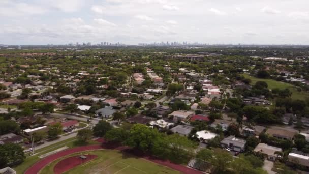 Hollywood Hills Barrios Antena Drone Video — Vídeos de Stock