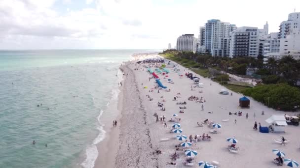 Весенние Каникулы Майами Южный Пляж 2021 — стоковое видео