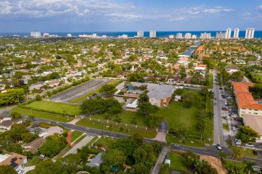 Hava fotoğrafı Beth El Hollywood Florida ABD