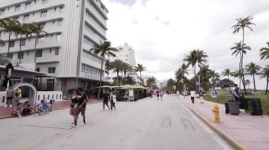 Miami Plajı, FL, ABD - 21 Mart 2021 Miami Beach FL Kolej Tatili 2021