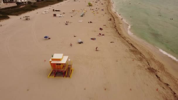 Amis Clip Aérien Visitant Miami Beach Spring Break 2021 — Video