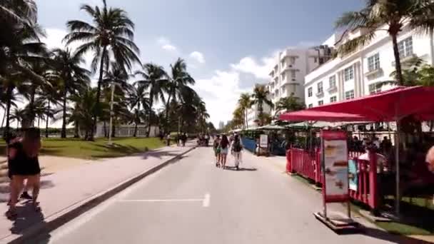 Miami Beach Eua Março 2021 Spring Break Miami Beach — Vídeo de Stock