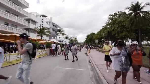 Miami Beach Usa Mars 2021 Spring Break South Beach Ocean — Video